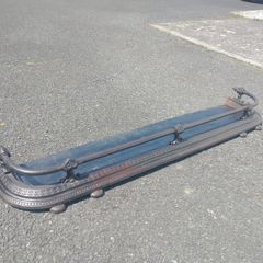 Antique cast iron fire fender
