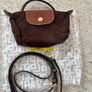 Longchamp le Pliage mini / strap / brown/ new Image 4