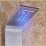 BRAND NEW LED Light Shower Faucet Bathroom Waterfall Rain Black Shower Panel In Wall Shower System with Spa Massage Sprayer and Bidet Tap Image 4