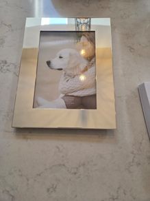 Picture frame 5x7 silver plated
