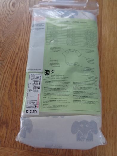 M&S Organic Baby Shortsleeve Bodysuits x 7 for Sale