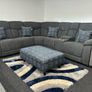 New Grey Fabric Recliner Sofa Image 2