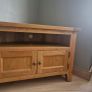 Solid Oak TV Corner unit Image 3