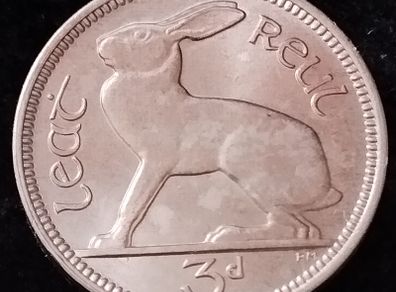 Ireland - 1966 - 3 Pence - UNC - KM.12a - [567]