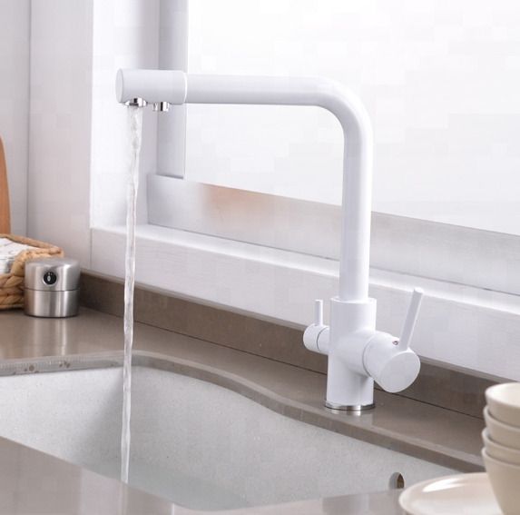 3 Way Kitchen Tap With Pure Water Flow White