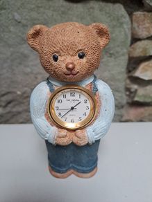 W Widdop Clock Teddy bear