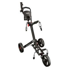 Fast Fold Flat 3 wheel golf Trolley - Compact size when folded