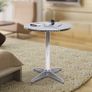 Round Bistro Table with Folding Tray, Adjustable Height Bar Table for Indoor, Outdoor AVAILABLE FOR COLLECTION Image 7