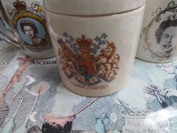 Three pieces of Queen Elizabeth Celebration