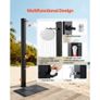 35L Solar Heated Shower, 195cm Showerhead Height Outdoor Shower, with Floor Kit & Foot Faucet, Hot & Cold Water Adjustment, Freestanding for Backyard Image 5