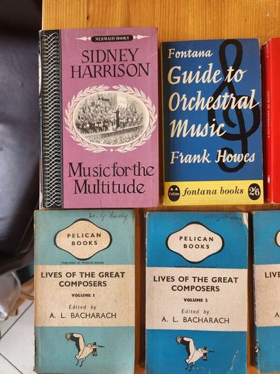 Musical Books X 14 Vintage And Some First Edition. Mostly In Good Condition.  See Photos For Same.