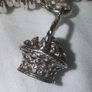 Vintage Very Rare Sterling Silver Links of London Flower Basket Charm Image 2