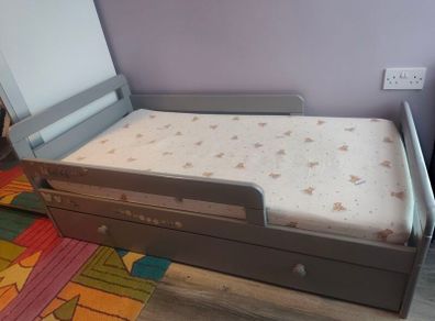 toddler bed with storage