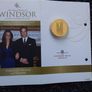 Royal Engagement 24k Gold Plated Commemorative Medal with Genuine Blue Sapphire and COA ( No. 01574 / 40,000 ) Image 3