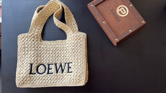Luxury Woven Tote Bag - Beige