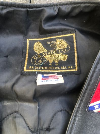 Motorbike leather waist coat Harley Davidson