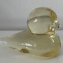 A beautiful yellow art glass bird by Reijmyre,Sweden Image 3