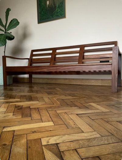 teak sofa mid century vintage retro danish