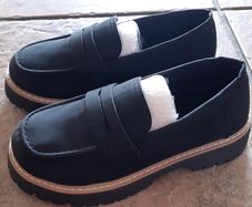 Black loafers