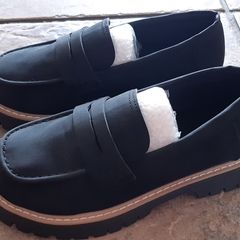 Black loafers
