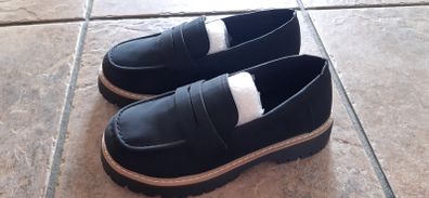 Black loafers