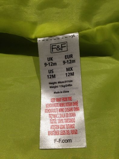 9-12 months baby jacket