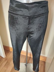 Black velour leggings Primark size UK14 EU42 Postage included