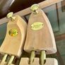 Vintage Gentlemen Sculpted Wooden Shoe Trees Set Size 10 or 43 Fitzpatricks Shoes Image 4
