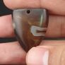 Vintage Natrual Eyes Crystalize Agate Bead Amulet Pendant Image 9