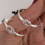 925 silver manifesto earrings Image 5