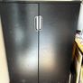 Modern Black Double Door Storage Cabinet / Cupboard Image 3