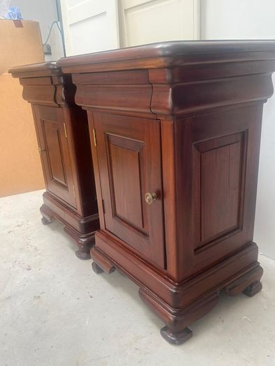 Bedside locker, solid hardwood
