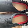 Womens shoes casual black Nubuk Tsubo leather platform sole size 6 Image 6