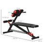 Multifunction Dumbbell Weight Bench, 7-Level Adjustable Hyper Sit-up Bench, Ab Decline Flat Machine Image 2