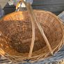 ShabbyChic French Basket with beautiful velvet to touch battery powered roses Image 6