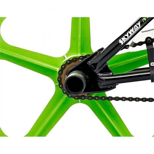 11" Rooster BIG DADDY, 20" Green Skyway Mags, Black