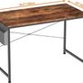 Writing Computer Desk,Office Work Desk for student and worker,Laptop Table with Storage Bag and Headphone Hook,Modern Simple Style Desks for Bedroom,Home, Office 100x50x75cm (FREE POSTAGE) Image 3