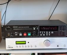 denon cd player, amplifier and speakers