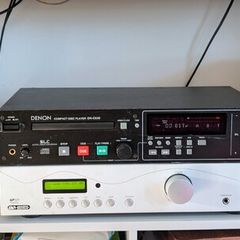 denon cd player, amplifier and speakers