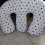 Cuddles Twin Nursing Pillow. Silver Twinkle Image 2