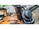 Audio Technica Streaming, Podcasting and Recording Set Headphones Mic and Stand
