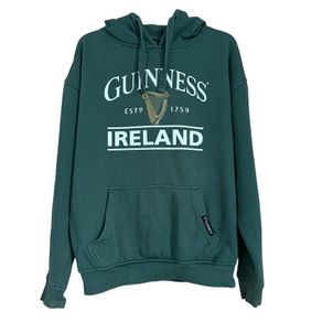 Green Guinness Ireland logo hoodie.Size Medium