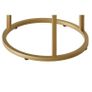 Round Coffee Tables, Set of 2 End Table, Nesting Tables, Side Table Metal Gold Frame for Living Room/Bedroom/Balcony/Office/Apartment, Diameter 23.6/15.7 IN, Black Top, Prevent right angles Image 9