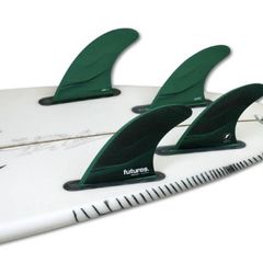 Futures Large F8 Legacy Series Quad Fin Set Green