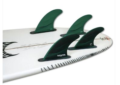 Futures Large F8 Legacy Series Quad Fin Set Green
