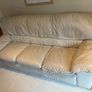 Leather 3 seater couch Image 3