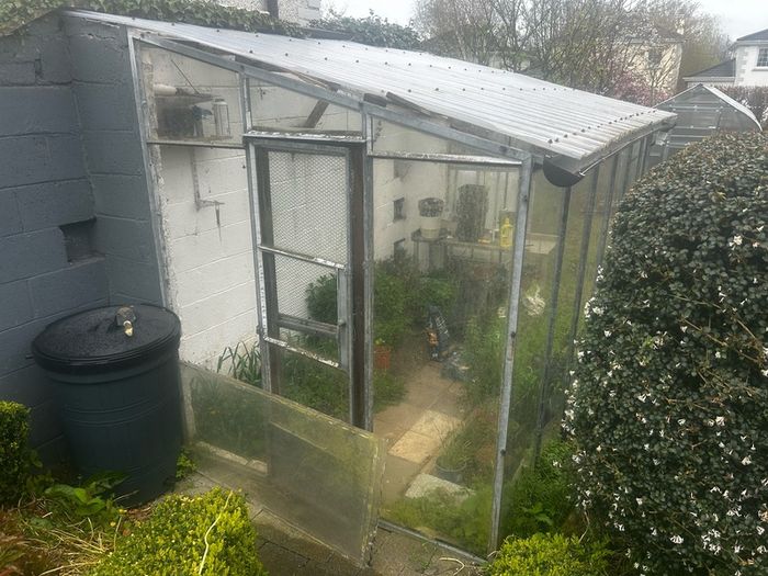 Lean-to Steel framed Greenhouse 3m x 1.5m