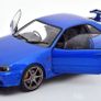 Nissan Skyline GT-R R34 Metallic Blue - New in Box - 1/18 Image 6