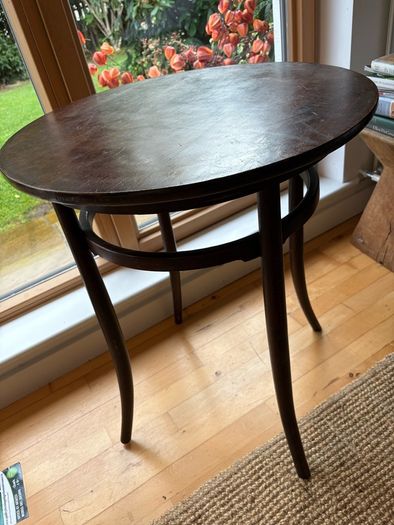 Original THONET FISCHEL bentwood circular table 1920/30 s