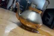 vintage brass pot